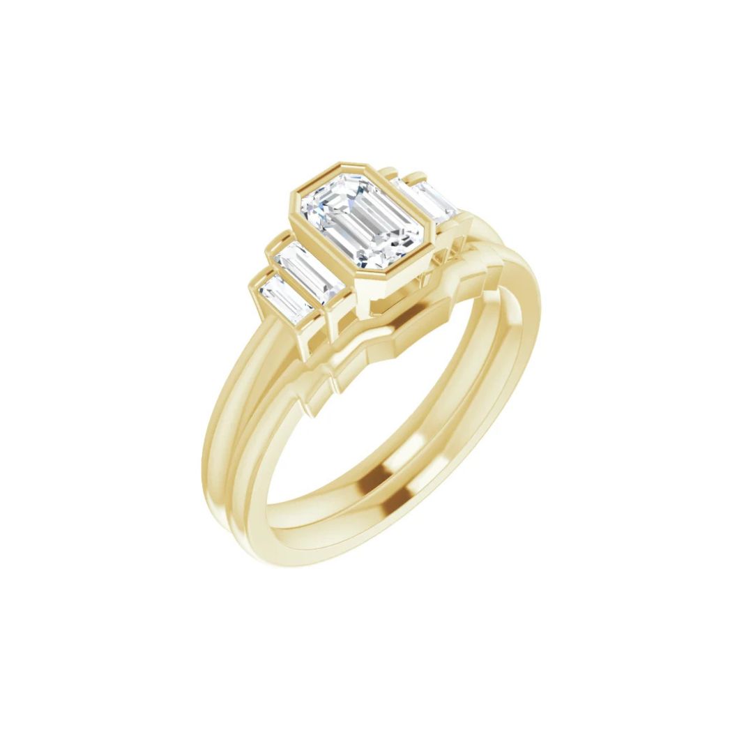 Emerald Engagement Ring