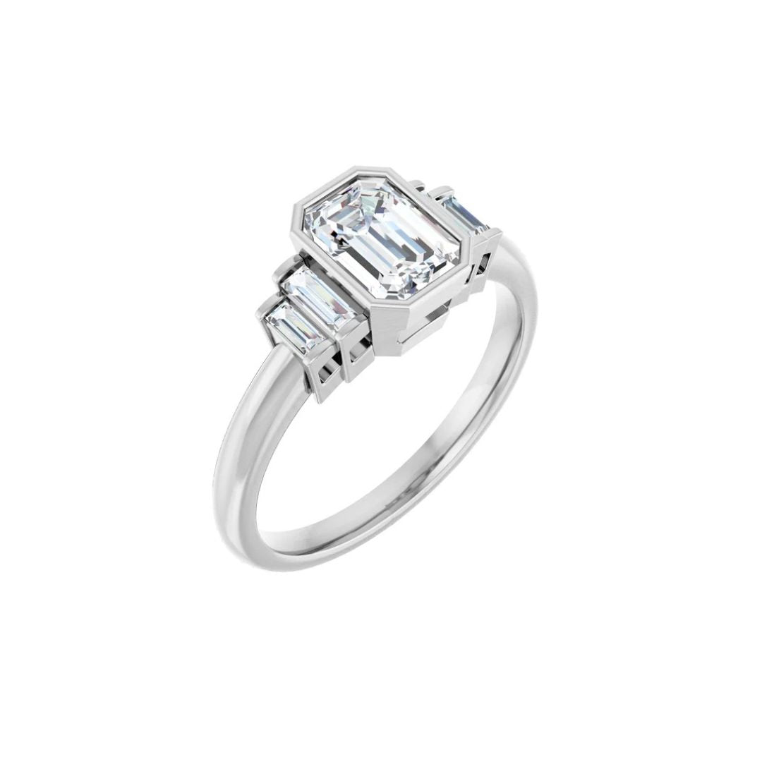 Emerald Engagement Ring