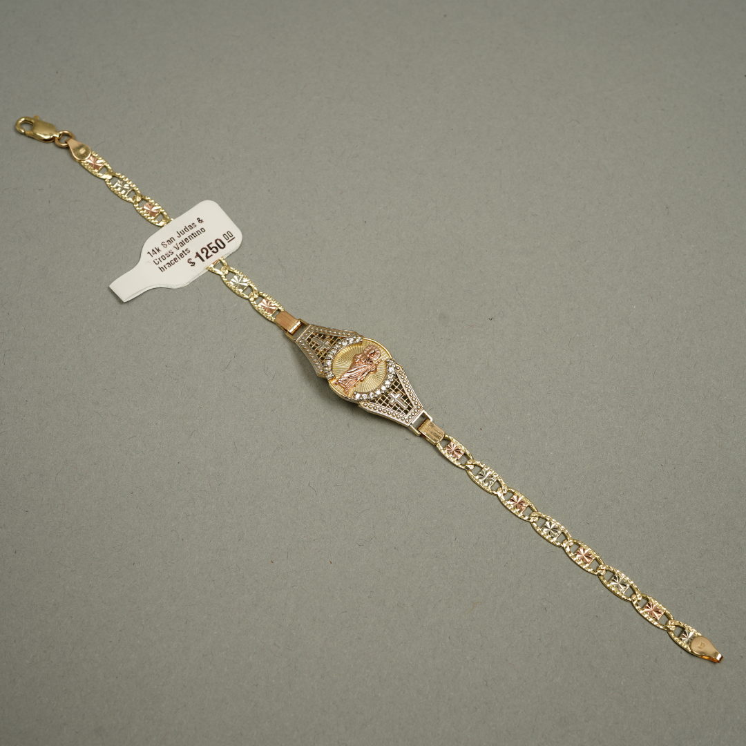 14K St.Jude Valentino Bracelet