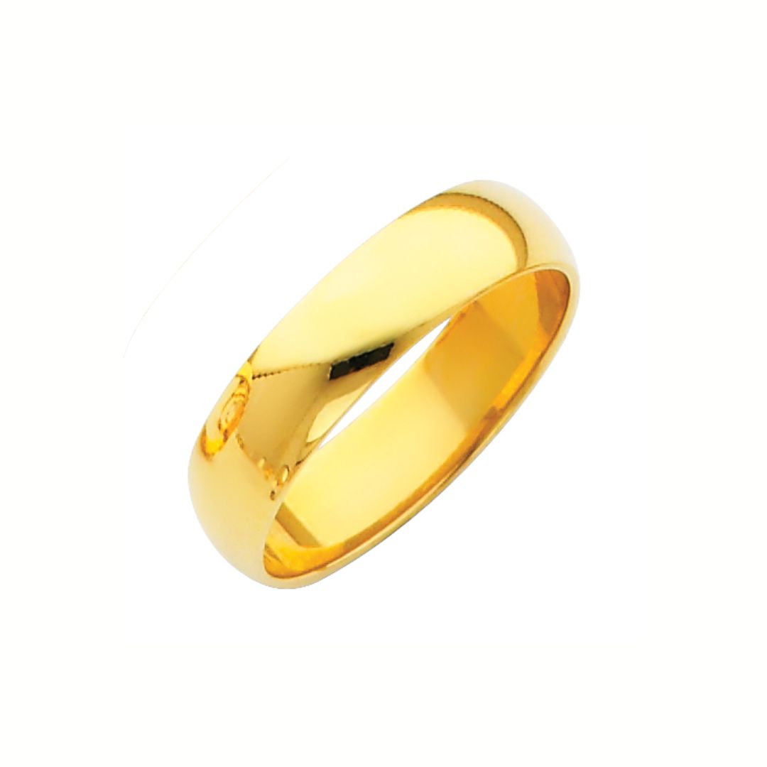 14K Classic Mens Wedding Band