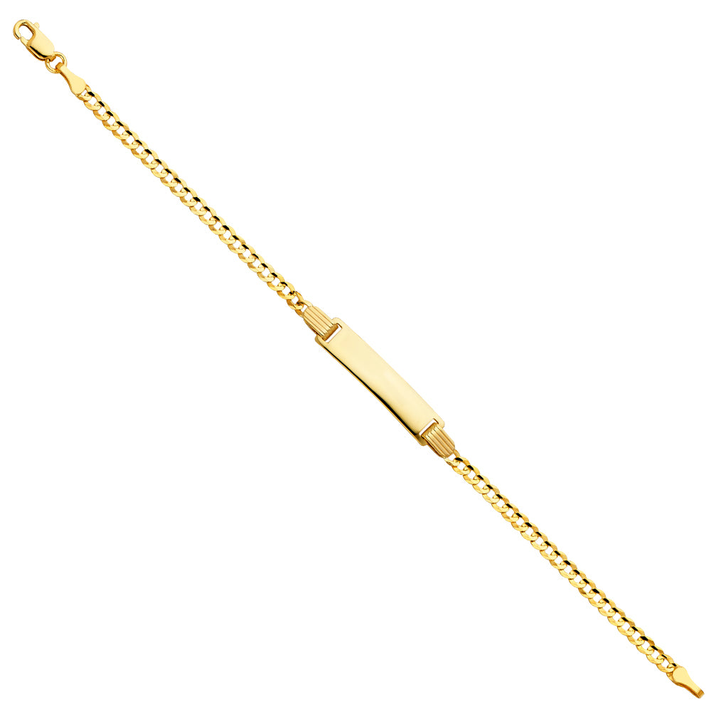 14K Cuban Baby ID Bracelet - 1.5mm