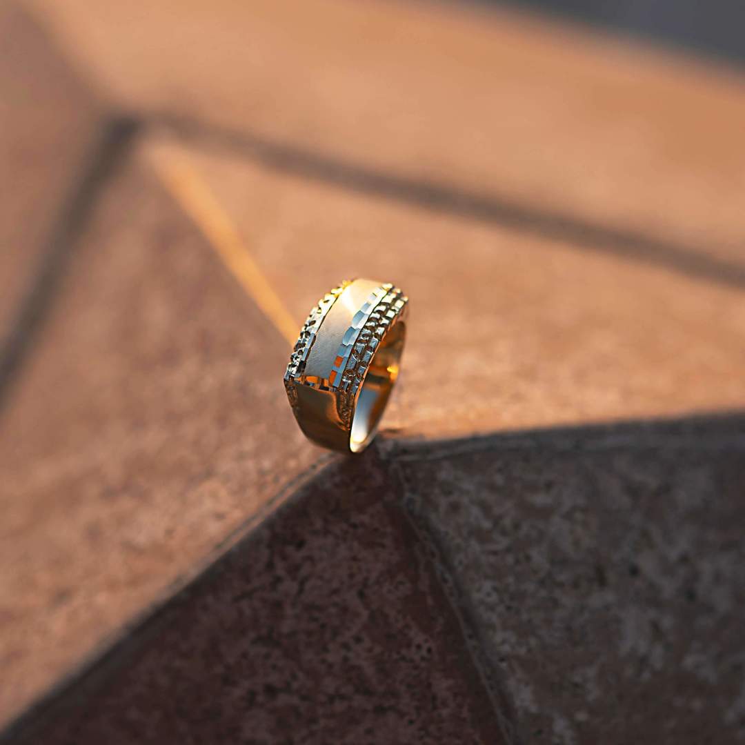 14K Nameplate Ring