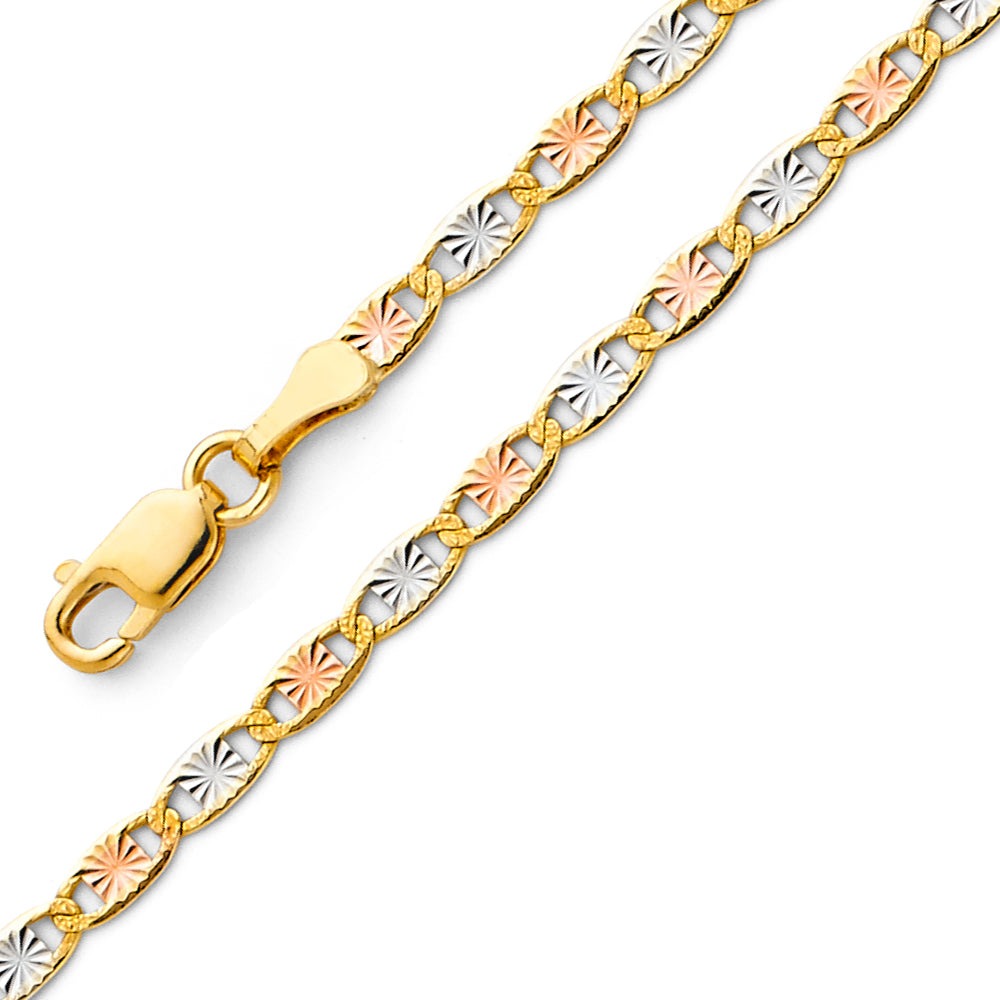 14K 3C 2.6mm Valentino Star DC Chain