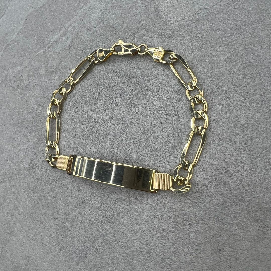 Figaro ID Bracelet ( engrave-able )