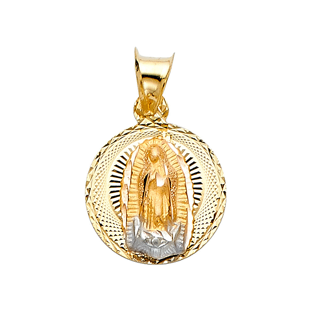 14K Micro Virgin Stamp Pendant