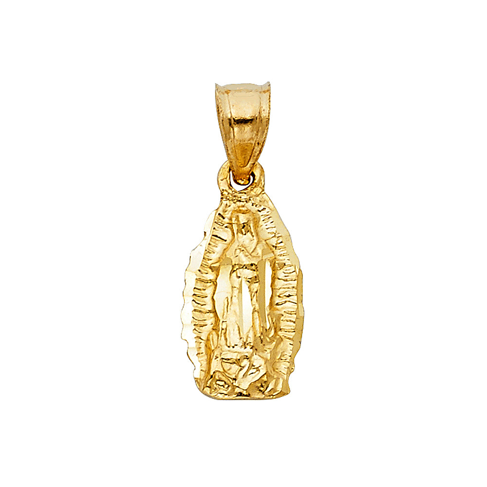 14K Micro Virgin Mary Pendant