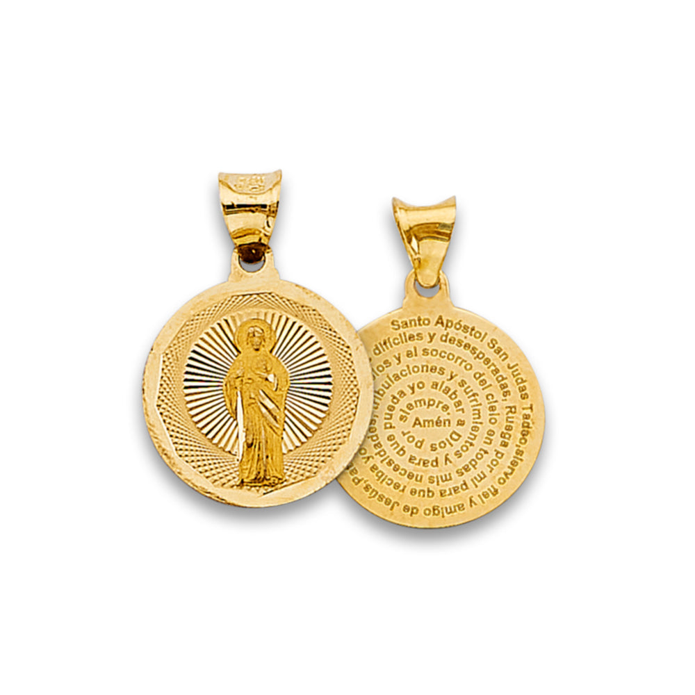 14K 3-Tone St.Jude Pendant