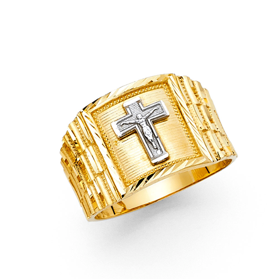 14K Cross Rolex Ring