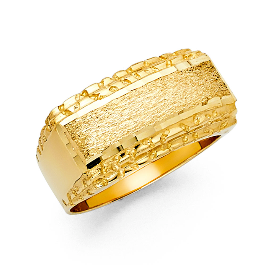 14K Nameplate Ring