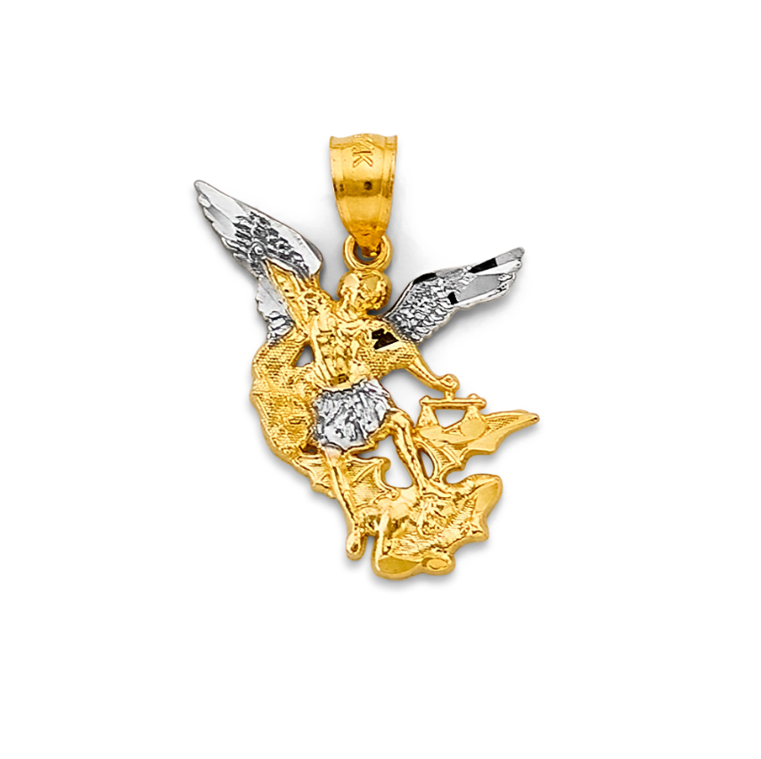 14K Saint Michael Pendant