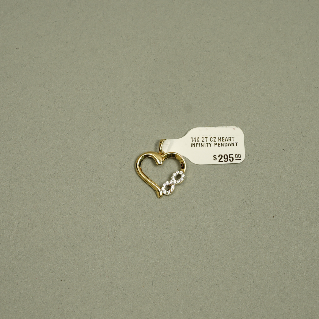 Infinity Heart Pendant - 14K