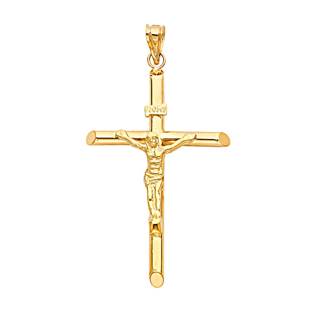 14K Large Rod Cross