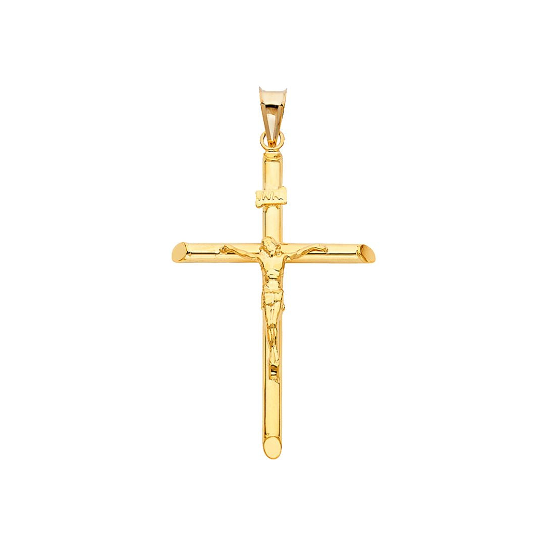 14K Medium Rod Cross