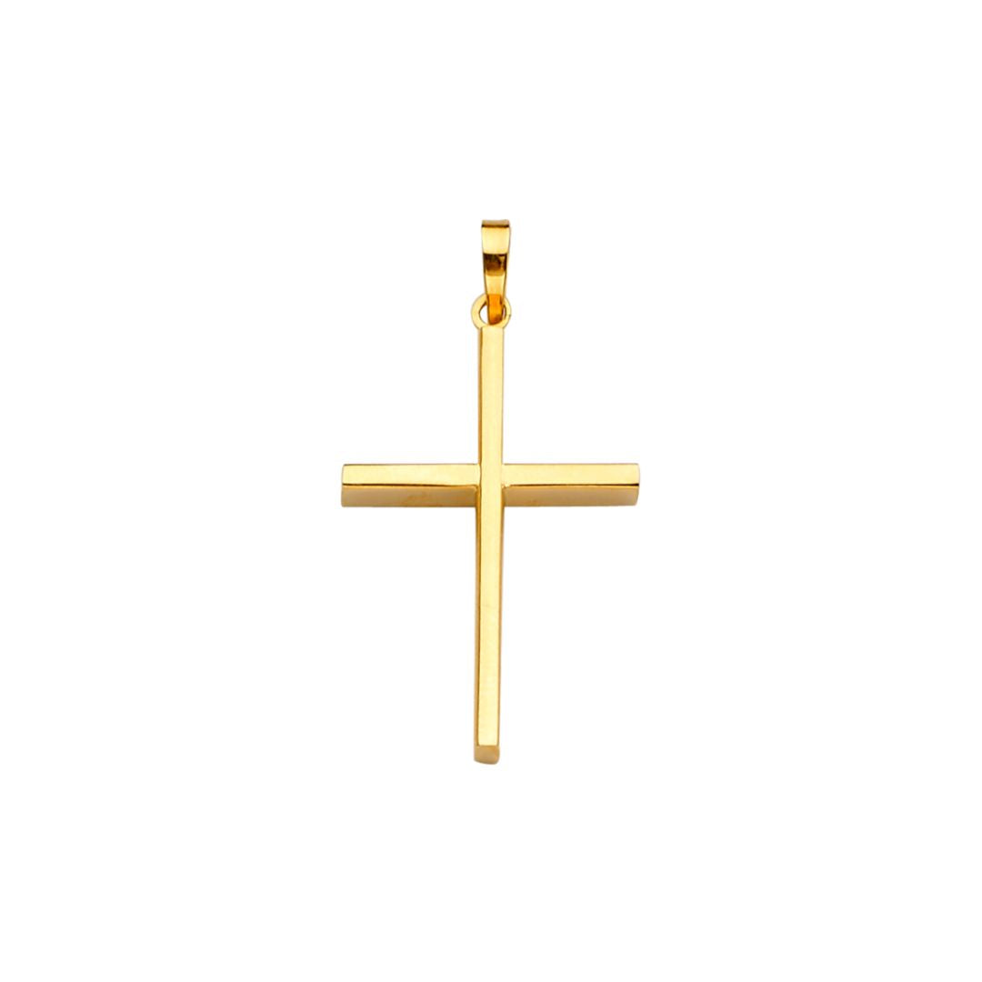 14K Bar Cross