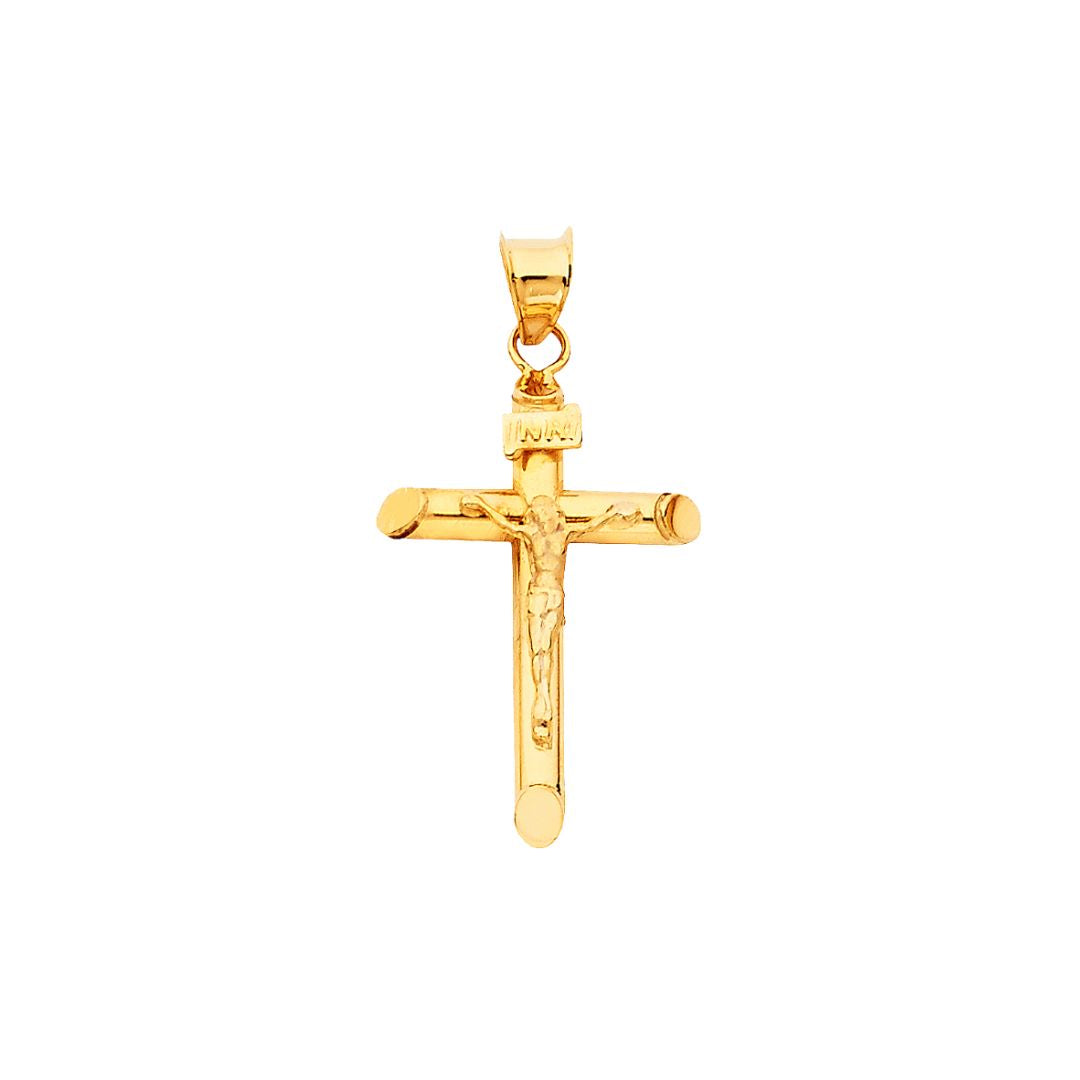 14K Micro Rod Cross