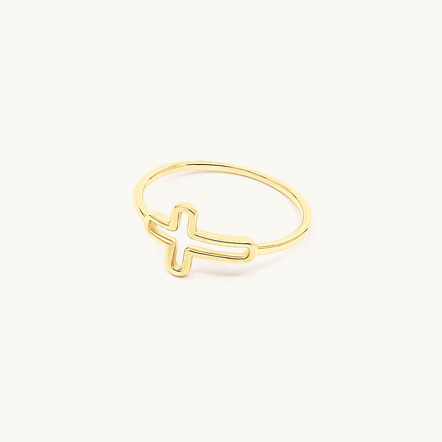 Gold Cross Ring – Portsche's Fine Jewelry