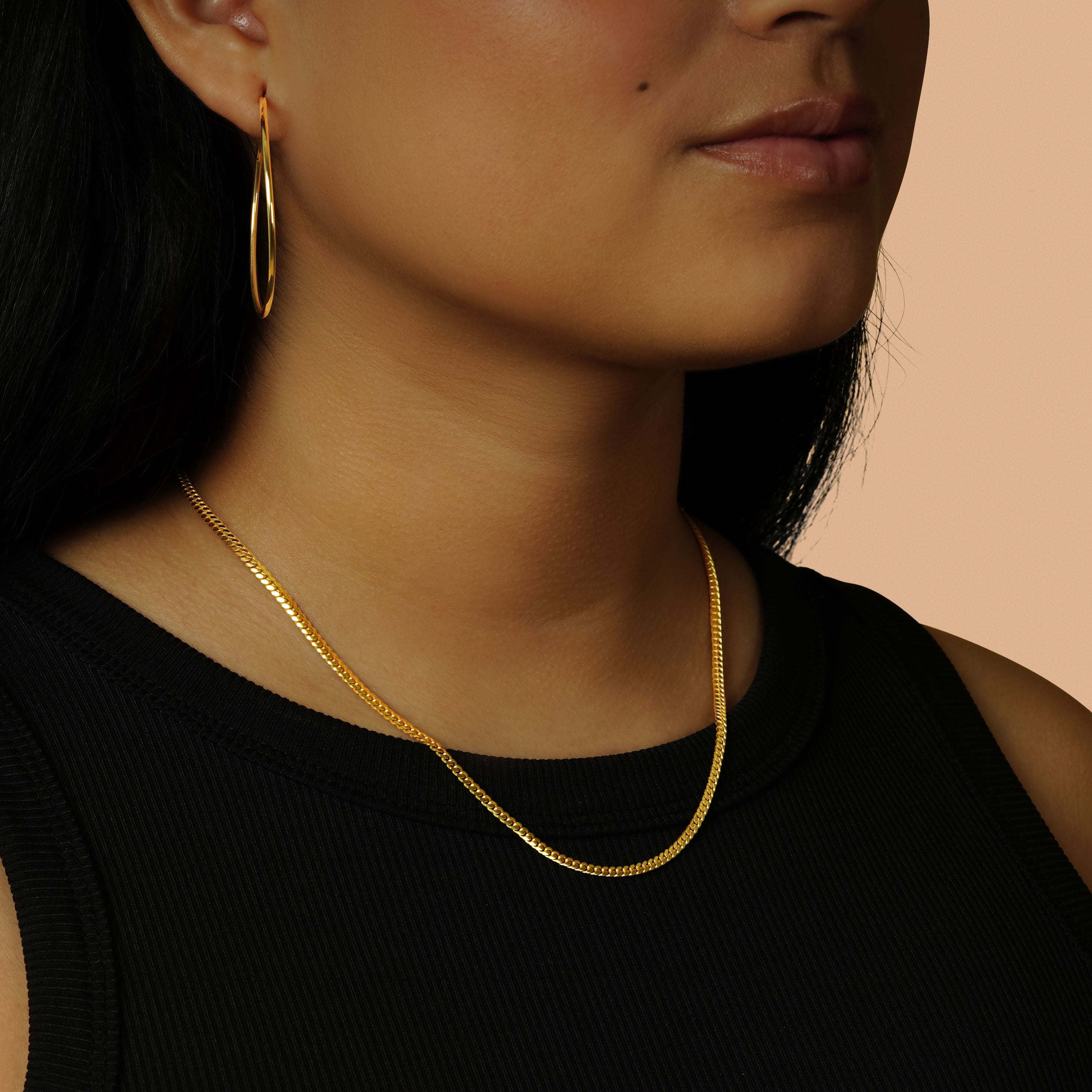 Cuban Chain 3mm Women s Gold Cuban Chain Dynasty Collect 16